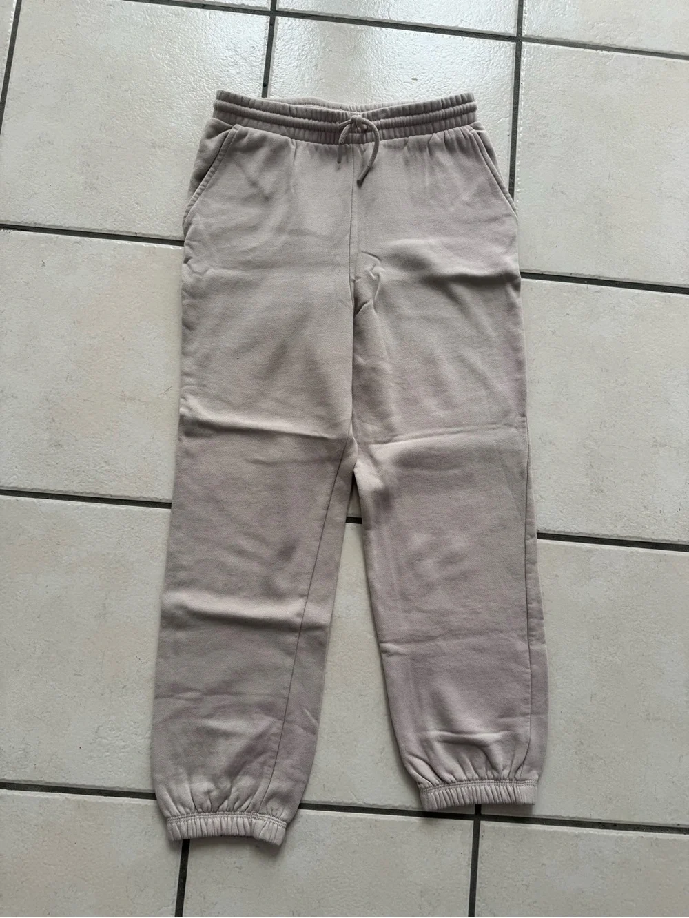 Neutral Tan Jogger Pants - Comfortable Elastic Waist